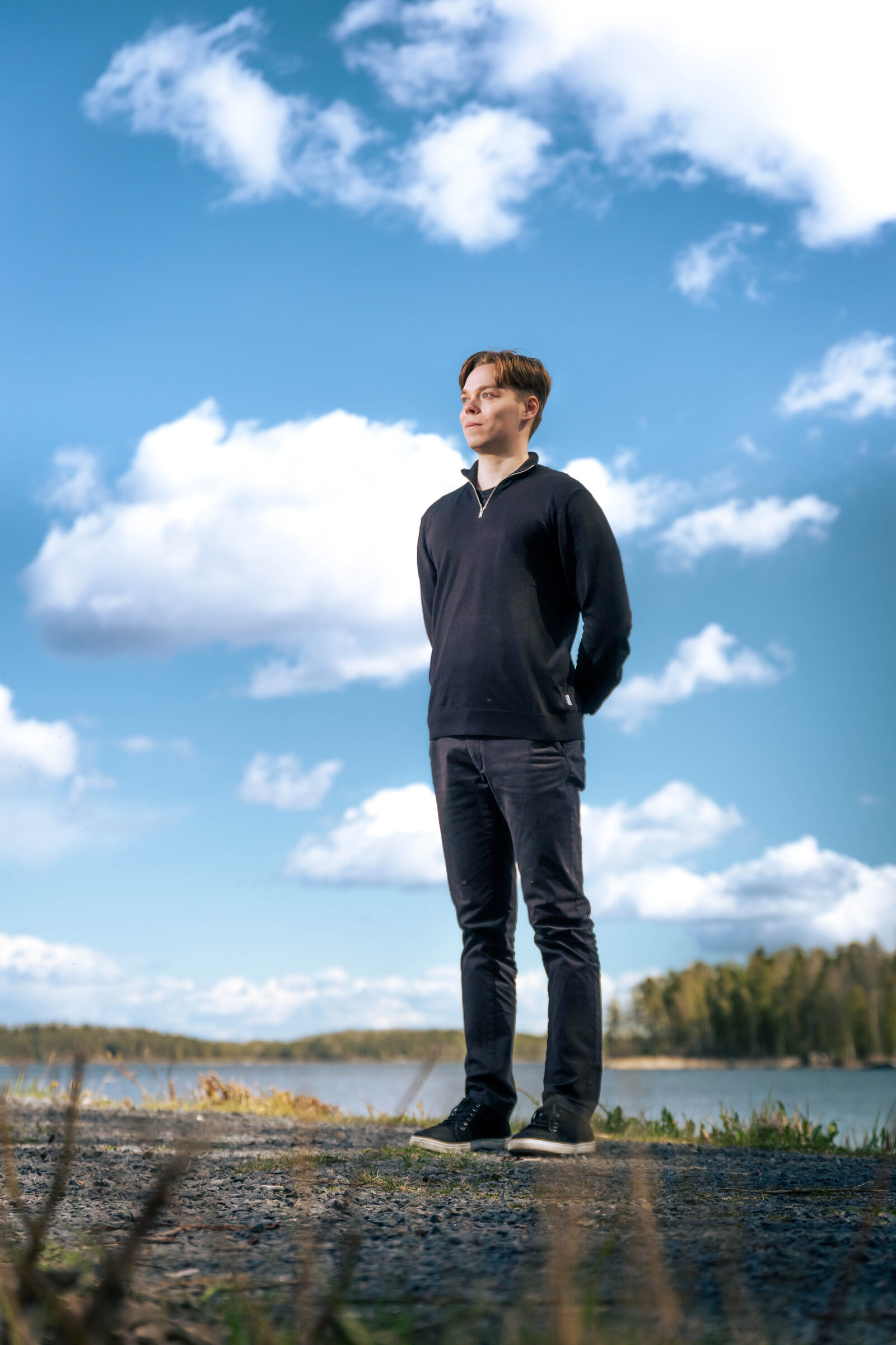 Juho Leppilampi Saimaan rannalla